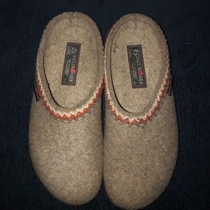 Haflinger GZ Classic Grizzly Wool Clog